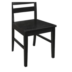 Set Of 2 Wood Ladder Back Dining Chair Black - Saracina Home -Saracina Home GUEST 7d26960c 2aaa 41f0 b2e5 6eb125d42425