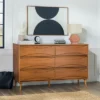 Mid-Century Modern Contoured 6 Drawer Dresser - Saracina Home -Saracina Home GUEST 835bca04 5042 4090 9359 69c944436414