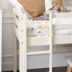 Twin Solid Pine Wood Low Loft Bed White - Saracina Home 16 Twin Solid Pine Wood Low Loft Bed White - Saracina Home -Saracina Home GUEST 849959d7 b4cf 4355 8b4a 4e8635c4ddd6