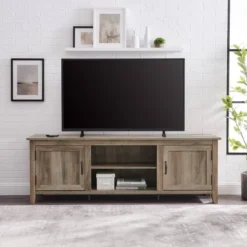Modern Transitional Wood TV Stand For TVs Up To 80" - Saracina Home -Saracina Home GUEST 89a4ea57 6854 41f9 989c 33389676757f