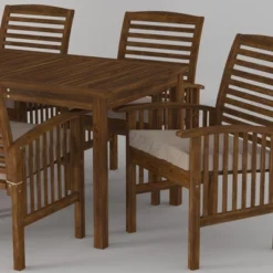 Ravenscroft 7pc Acacia Wood Patio Dining Set - Saracina Home -Saracina Home GUEST 8ce3295c f6d9 453f 8bf5 ed1e51445db3