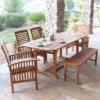Ravenscroft 6pc Acacia Wood Patio Dining Set With Cushions - Saracina Home -Saracina Home GUEST 8d193847 aa9e 4add a531 bc8c744b57dc