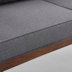 Saybrook Modern Metal And Wood Patio Loveseat - Gray/Dark Brown - Saracina Home 19 Saybrook Modern Metal And Wood Patio Loveseat - Gray/Dark Brown - Saracina Home -Saracina Home GUEST 8ebe81a5 449a 4cda b83f 3d9bc9da3073