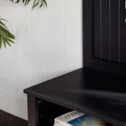 Waylon Rustic Farmhouse Solid Wood Tall Hall Tree - Saracina Home -Saracina Home GUEST 91b3b938 ece9 4e6f a24c f8e4e82f116c