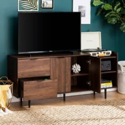 Rockwell Modern Storage TV Stand For TVs Up To 43" Brown - Saracina Home 21 Rockwell Modern Storage TV Stand For TVs Up To 43" Brown - Saracina Home -Saracina Home GUEST 95bd6db0 42bd 4911 8ee0 38206ec25c15