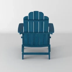 Genovia Transitional Acacia Wood Outdoor Adirondack Chair With Wine Holder - Saracina Home -Saracina Home GUEST 99254087 1b51 4f4f a86e fa992f43cdaf