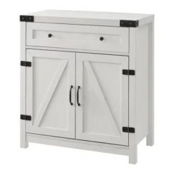 Clarabelle Rustic Farmhouse Barn Door Accent Cabinet - Saracina Home -Saracina Home GUEST a1139512 2573 4c30 9eb1 fddd79f160e2