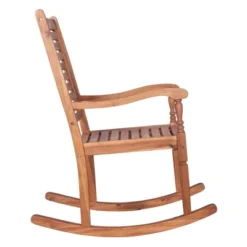Bamberg Transitional Acacia Wood Outdoor Rocking Chair - Saracina Home 17 Bamberg Transitional Acacia Wood Outdoor Rocking Chair - Saracina Home -Saracina Home GUEST a3d1d40e 25e3 46f0 89f7 27e03efb18b7