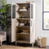 68" Boho Modern Tall Storage Wood Cabinet - Saracina Home -Saracina Home GUEST a762cf5c 894e 4006 9d1b 6e44b476786b