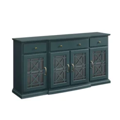 Selma Transitional 3 Tiered Ornate Fretwork Door Sideboard - Saracina Home -Saracina Home GUEST a805ffd1 b690 4ffe 9d92 5dadc7236258