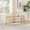 Transitional Low-Back Spindle Entryway Bench - Saracina Home -Saracina Home GUEST ab041654 fea0 4db7 a0cf 3a45eca5685a