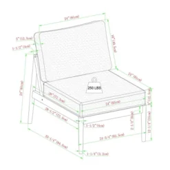 Saracina Home 6pc Modern Boho Outdoor Eucalyptus Spindle Sectional -Saracina Home GUEST abd1fb09 b5d5 4ec6 aabe c7f92af6d682 1
