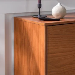 2 Door Mid-Century Modern Wood Storage TV Stand For TVs Up To 65" - Saracina Home -Saracina Home GUEST b1a384d6 295b 4e7a a05e e9586c97b823