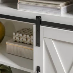 Transitional Sliding Barndoor Highboy TV Stand For TVs Up To 58" - Saracina Home 31 Transitional Sliding Barndoor Highboy TV Stand For TVs Up To 58" - Saracina Home -Saracina Home GUEST b5a3e537 90f4 4e58 a208 0c36538d1d04