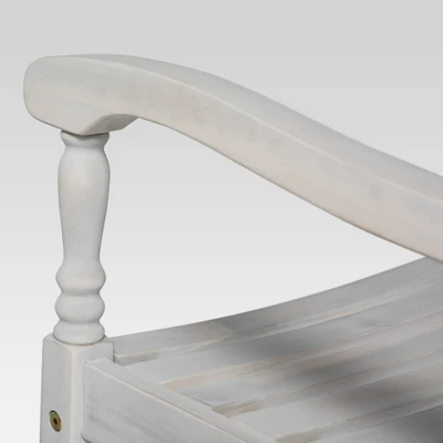 Bamberg Transitional Acacia Wood Outdoor Rocking Chair - Saracina Home 8 Bamberg Transitional Acacia Wood Outdoor Rocking Chair - Saracina Home - Image 6