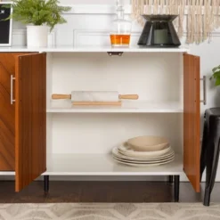 Angelo Modern Bookmatch 4 Door Sideboard - Saracina Home -Saracina Home GUEST ba89d678 8dd9 46a1 8251 7f415b864885