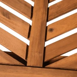 2pk Slatted Chevron Acacia Wood Patio Chairs - Saracina Home -Saracina Home GUEST be049654 f91f 4248 bf20 8252f7a328da