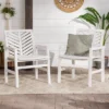 2pk Slatted Chevron Acacia Wood Patio Chairs - Saracina Home -Saracina Home GUEST c235fd1a 314d 4556 8821 cdf73a3423ab