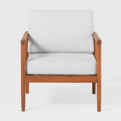 Saracina Home Modern Boho Eucalyptus Outdoor Spindle Arm Chair With Cushions 8 Saracina Home Modern Boho Eucalyptus Outdoor Spindle Arm Chair With Cushions - Image 6