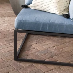 Outdoor Modern Modular Patio Corner Chair Blue - Saracina Home -Saracina Home GUEST ceaf3e6e 9cf5 4c1f 9fad 492d1e8a5715