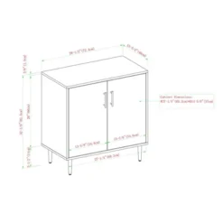 Angelo Modern Bookmatch Accent Cabinet - Saracina Home -Saracina Home GUEST cf0b4a1a 7813 4e3e aff3 4cb726389e84