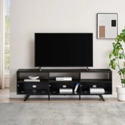 Mid-Century Modern Low TV Stand With Storage For TVs Up To 80" - Saracina Home -Saracina Home GUEST d3cb86c7 c131 4ac5 849f d42c4bc78f3a