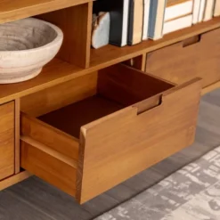 Cara Mid-Century Modern 3 Drawer TV Stand For TVs Up To 65" - Saracina Home -Saracina Home GUEST d8dec204 dc01 4192 bb09 5a087b69a706