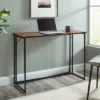 Maxwell Modern Glam Simple Y Leg Writing Desk Dark Walnut - Saracina Home -Saracina Home GUEST dbf3f608 20e8 41c8 afd5 25a8cd00acc2