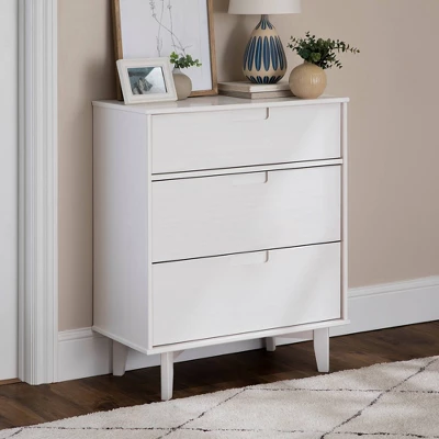 Mid-Century Modern Wood 3 Drawer Dresser - Saracina Home 4 Mid-Century Modern Wood 3 Drawer Dresser - Saracina Home - Image 2