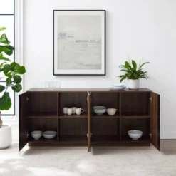 Contemporary Storage With 4 Doors Sideboard - Saracina Home -Saracina Home GUEST dde73520 bee9 4841 b01e afd30233f4c4