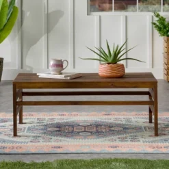 Outdoor Acacia Wood Slatted Coffee Table - Saracina Home -Saracina Home GUEST debde3dc c192 4cba 810b c66f2eb01197