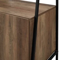 72" Open Shelf And Closed Storage Cabinet Ladder Bookcase - Saracina Home -Saracina Home GUEST ded49d99 27c1 4ea8 a1ba cd985adc4624