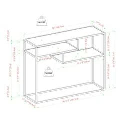 Modern 3 Tier Console Table - Saracina Home -Saracina Home GUEST e13160e5 c284 4fee a792 c118b6d69f99