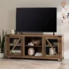 Clarabelle Transitional Glass Barn Door TV Stand For TVs Up To 65" - Saracina Home -Saracina Home GUEST e1ce380f e136 4c0b b121 976a3b6a094a