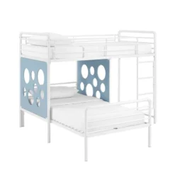 Twin Modern Cut-Out L-Shaped Metal Bunk Bed - Saracina Home -Saracina Home GUEST e5b6d37d bb29 4c03 8154 e0b12e31cd74