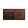 52" Modern Sliding Door Sideboard Dark Walnut - Saracina Home -Saracina Home GUEST ed80c3f1 1392 44c6 b550 6596bc3d4438