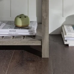 June Rustic Transitional Square Nightstand With Lower Shelf - Saracina Home -Saracina Home GUEST f08f610e b018 4cce a230 b305a209adc8