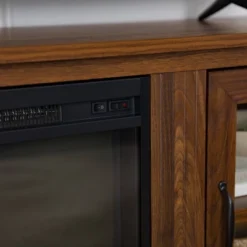 Tasi Transitional Farmhouse Glass Window Pane Door With Electric Fireplace TV Stand For TVs Up To 80" - Saracina Home -Saracina Home GUEST f2bf4640 59b6 4e64 993e ea372d489959