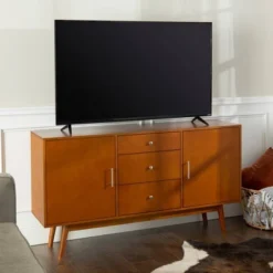 Mid-Century Modern Wood Console TV Stand For TVs Up To 65" - Saracina Home -Saracina Home GUEST f4776153 9248 4743 8fa8 bef9a1fa29c7