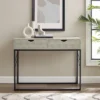 Faux Shagreen Modern 2 Drawer Entry Table - Saracina Home -Saracina Home GUEST f8aed9e4 89c4 436d a770 07fedf5f4955