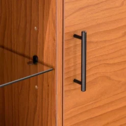 2 Door Mid-Century Modern Wood Storage TV Stand For TVs Up To 65" - Saracina Home -Saracina Home GUEST fb9300a3 69ab 4687 bd25 195d9ac2ea00