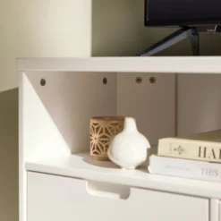 Cara Mid-Century Modern 3 Drawer Corner TV Stand For TVs Up To 58" - Saracina Home -Saracina Home GUEST fb957360 40de 4089 a8ee 5e1e6d667985